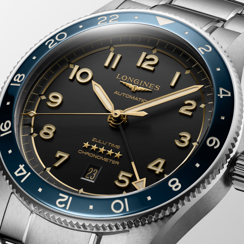 Spirit Men Automatic Grey Dial Analog Stainless Steel Watch L38124606