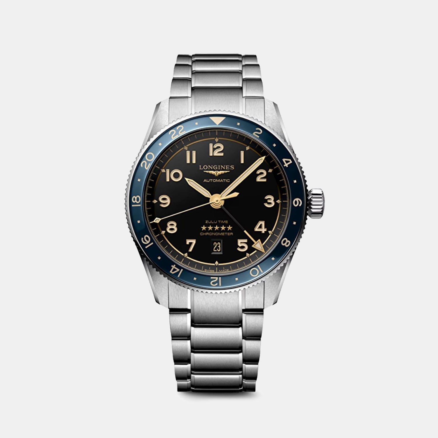 Longines Spirit Men Automatic Anthracite Dial Analog Stainless