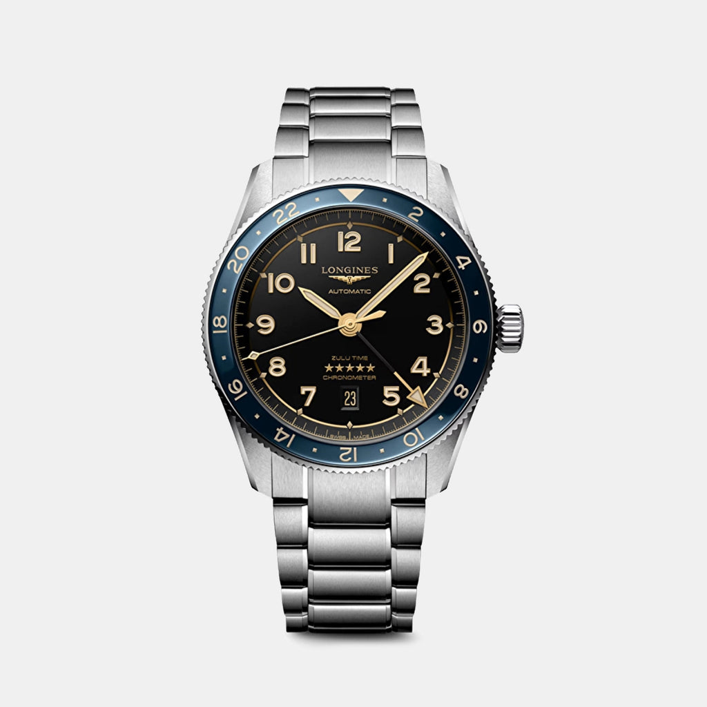 Spirit Men Automatic Anthracite Dial Analog Stainless Steel Watch L38124606