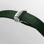 Conquest Men Automatic Green Dial Analog Rubber Watch L38304029