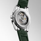 Conquest Men Automatic Green Dial Analog Rubber Watch L38304029