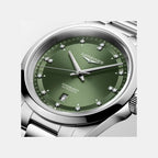 Conquest Men Automatic Green Dial Stainless Steel Watch L38304076