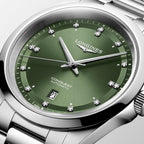 Conquest Men Automatic Green Dial Analog Stainless Steel Watch L38304076
