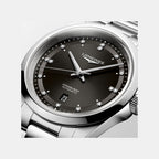 Conquest Men Automatic Black Dial Analog Stainless Steel Watch L38304576