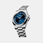 Conquest Men Automatic Blue Dial Analog Stainless Steel Watch L38304976