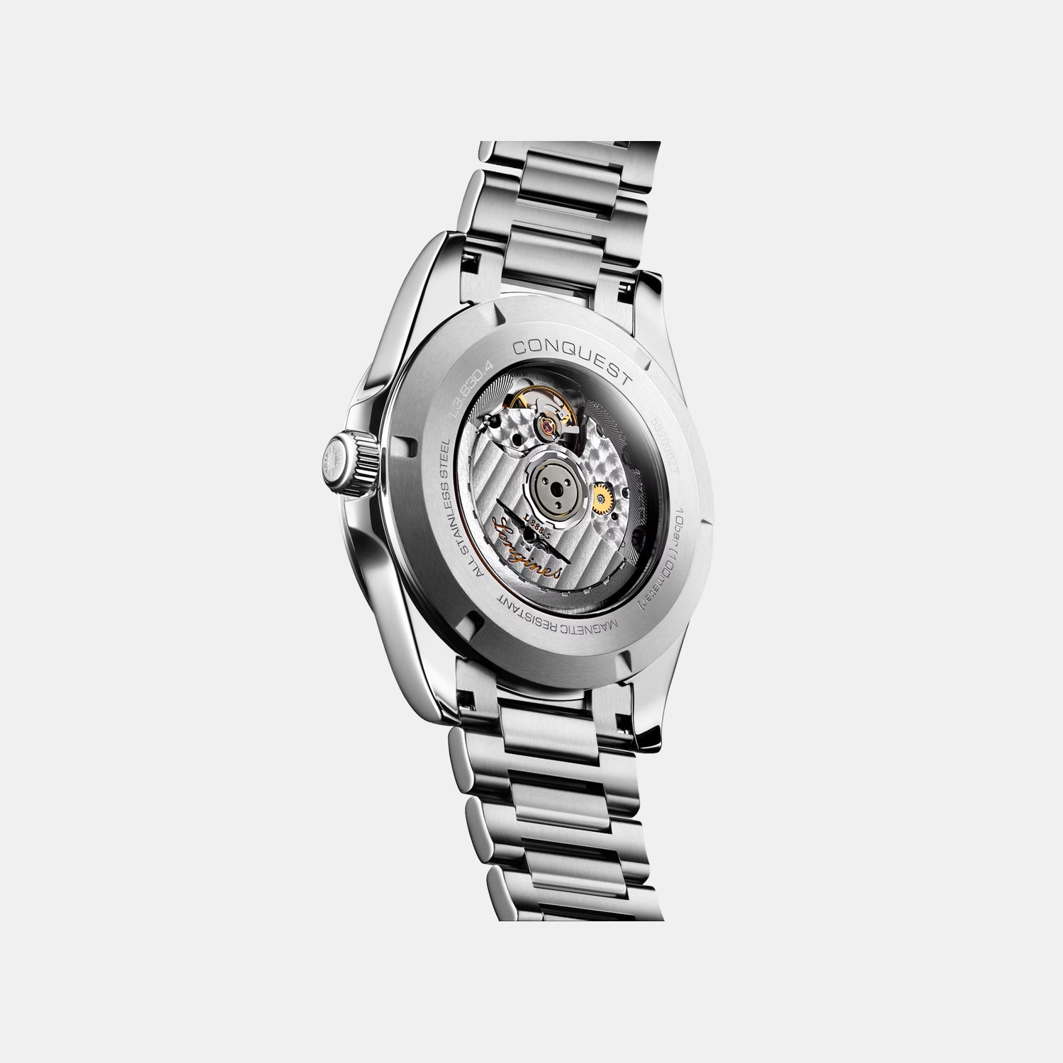 Conquest Men Automatic Blue Dial Analog Stainless Steel Watch L38304976