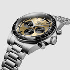 Conquest Men Automatic Gold Dial Analog Stainless Steel Watch L38354326