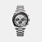 Conquest Men Automatic Silver Dial Chronograph Stainless Steel Watch L38354726