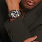 Conquest Men Automatic Silver Dial Chronograph Stainless Steel Watch L38354726