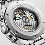 Conquest Men Automatic Silver Dial Chronograph Stainless Steel Watch L38354726