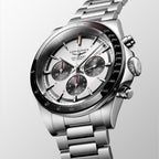 Conquest Men Automatic Silver Dial Chronograph Stainless Steel Watch L38354726