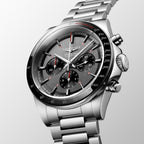 Conquest Men Automatic Anthracite Dial Chronograph Stainless Steel Watch L38364529