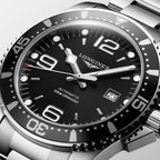 Hydroconquest Men Automatic Black Dial Analog Stainless Steel Watch L38414566