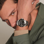 Hydroconquest Men Automatic Black Dial Analog Stainless Steel Watch L38414566