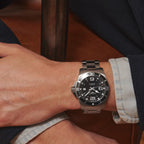 Hydroconquest Men Automatic Black Dial Analog Stainless Steel Watch L38414566
