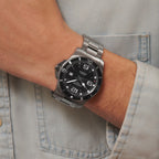 Hydroconquest Men Automatic Black Dial Analog Stainless Steel Watch L38414566