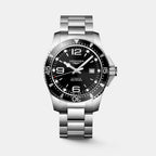 Hydroconquest Men Automatic Black Dial Analog Stainless Steel Watch L38414566
