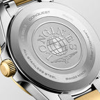 Conquest Men Quartz Black Dial Analog Stainless Steel Watch L38603527