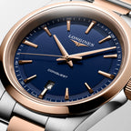 Conquest Men Quartz Blue Dial Analog Stainless Steel Watch L38603987