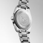 Conquest Men Quartz Black Dial Analog Stainless Steel Watch L38604526