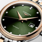 Flagship Classic Women Automatic Green Dial Analog Stainless Steel Watch L43743077