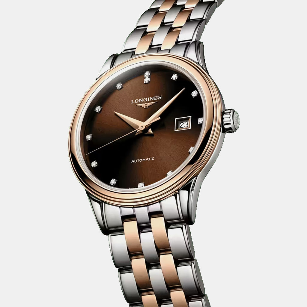 Flagship Classic Women Automatic Brown Dial Analog Stainless Steel Watch L43743087
