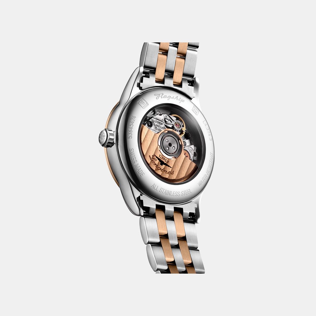 Flagship Classic Women Automatic Sunray Brown Dial Analog Stainless Steel Watch L43743087