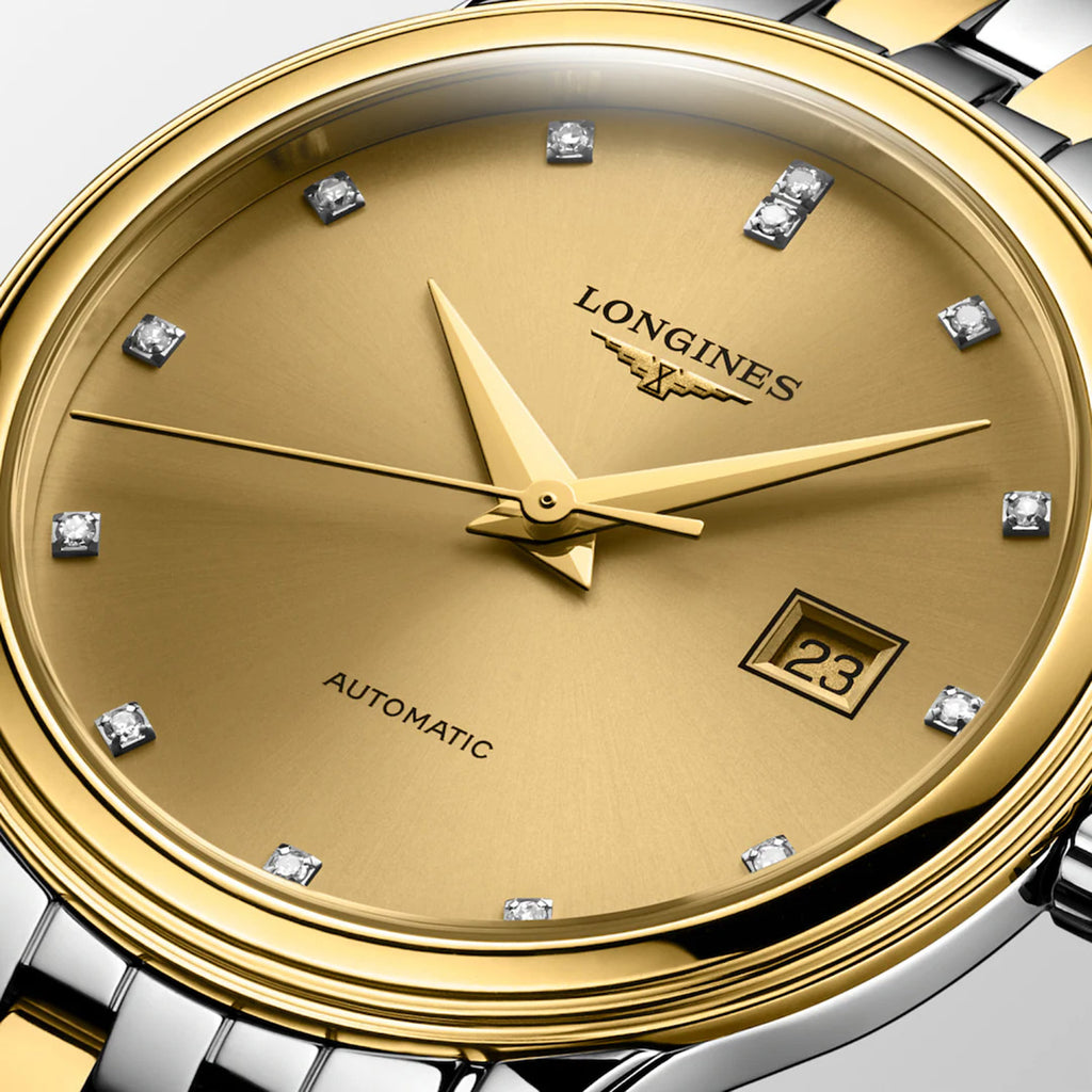 Flagship Classic Women Automatic Gold Dial Analog Stainless Steel Watch L43743387