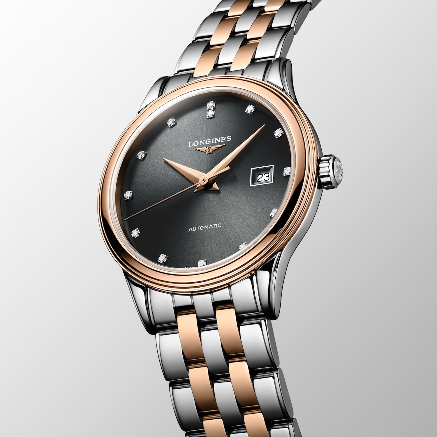 Flagship Classic Women Automatic Grey Dial Analog Stainless Steel Watch L43743777