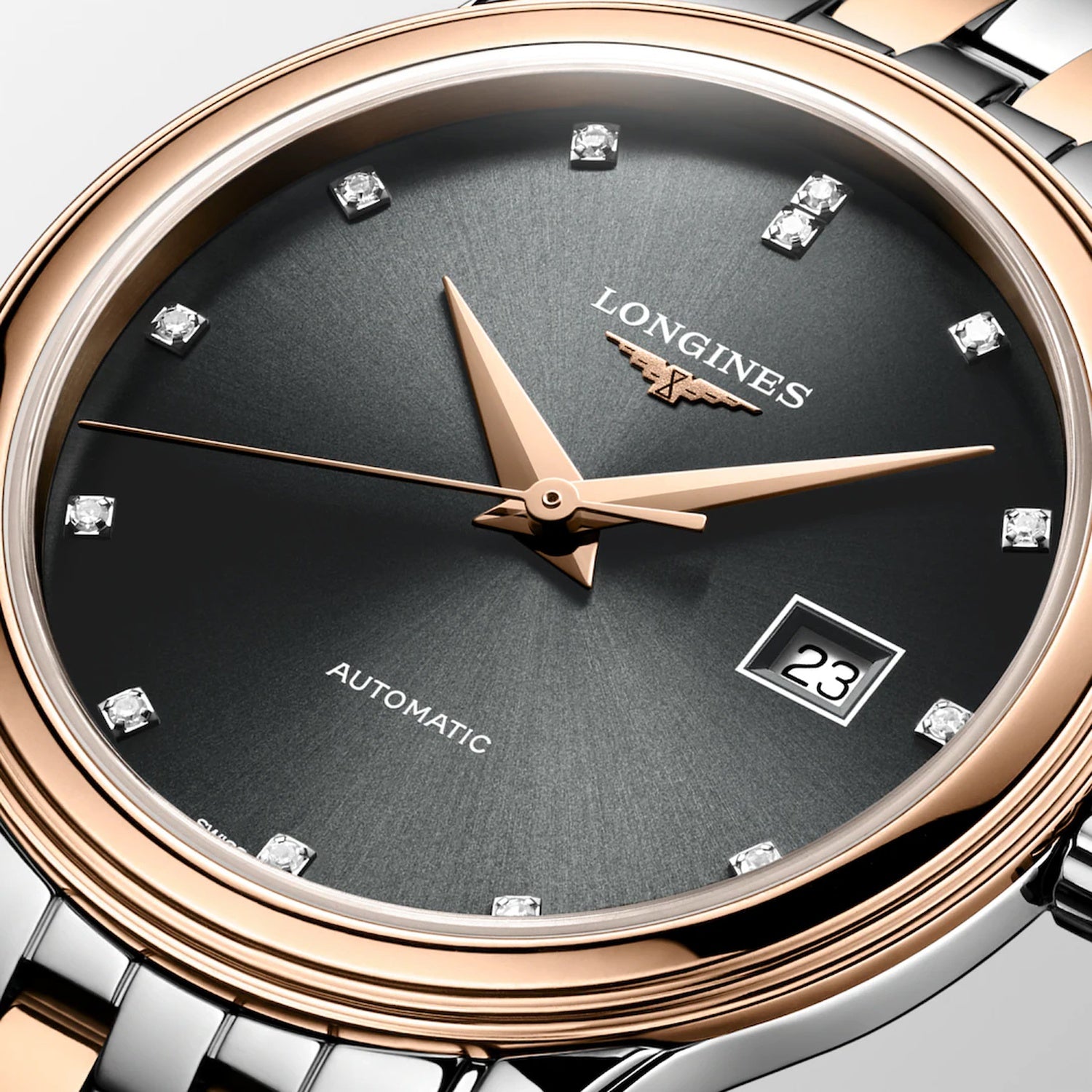 Flagship Classic Women Automatic Grey Dial Analog Stainless Steel Watch L43743777