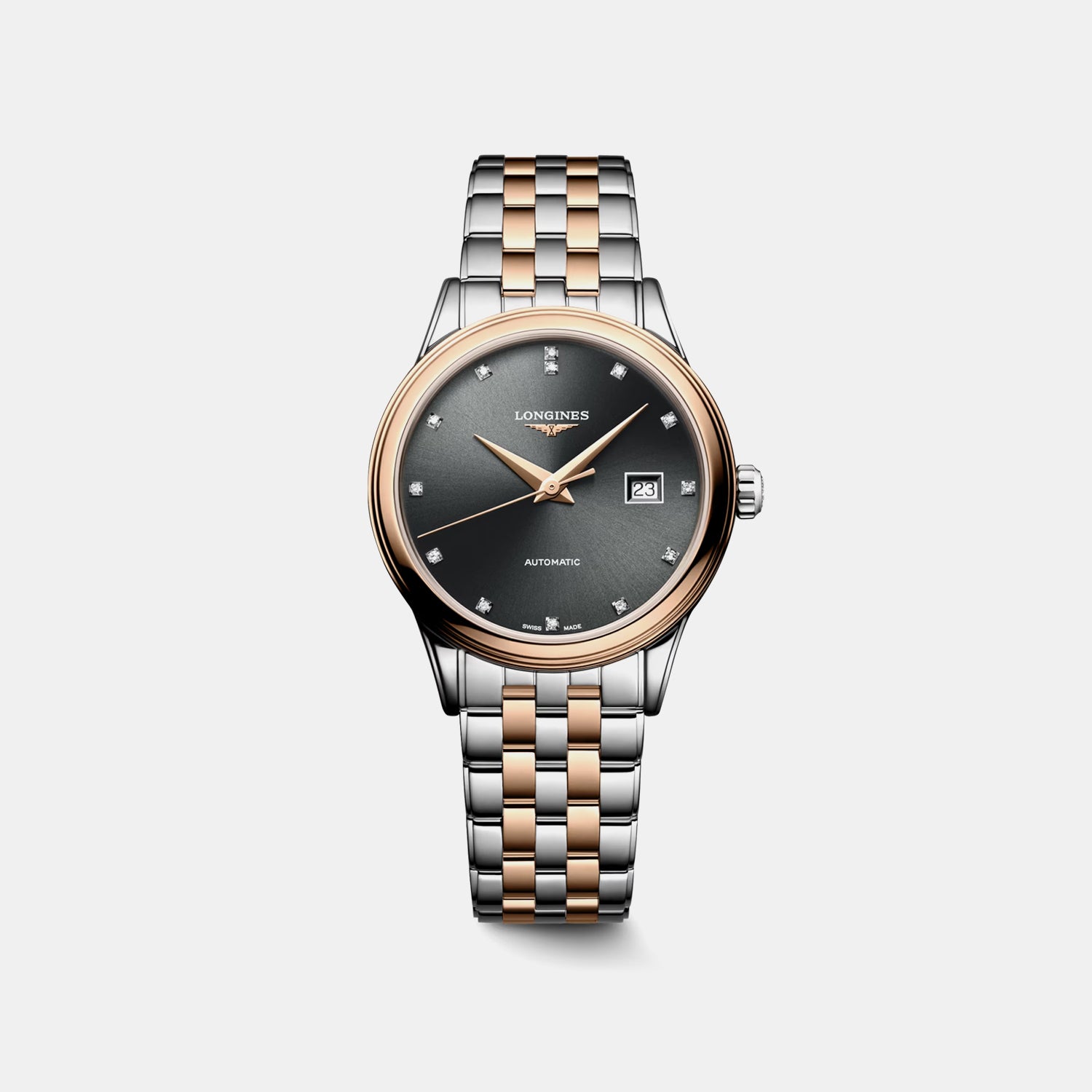 Flagship Classic Women Automatic Grey Dial Analog Stainless Steel Watch L43743777