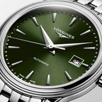 Flagship Classic Women Automatic Green Dial Analog Stainless Steel Watch L43744026