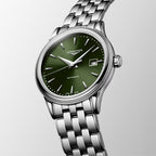 Flagship Classic Women Automatic Green Dial Analog Stainless Steel Watch L43744026