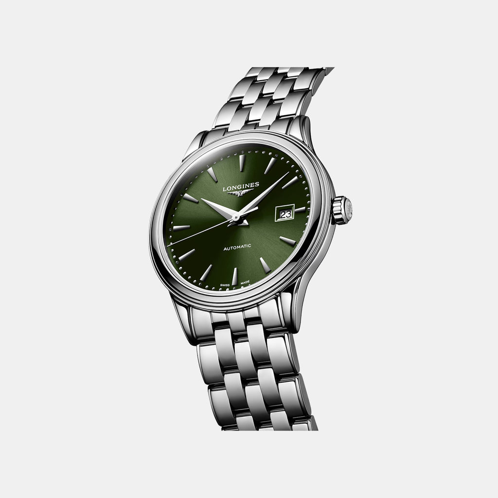 Flagship Classic Women Automatic Sunray Green Dial Analog Stainless Steel Watch L43744026