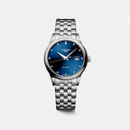Flagship Classic Women Automatic Sunray Blue Dial Analog Stainless Steel Watch L43744976