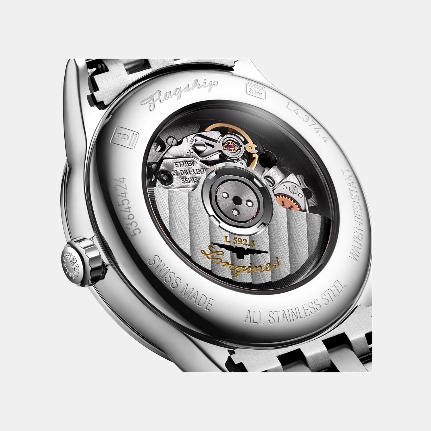 Flagship Classic Women Automatic Sunray Blue Dial Analog Stainless Steel Watch L43744976