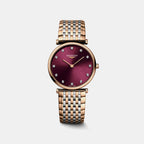 La Grande Classique De Women Quartz Red Dial Analog Stainless Steel Watch L45121687