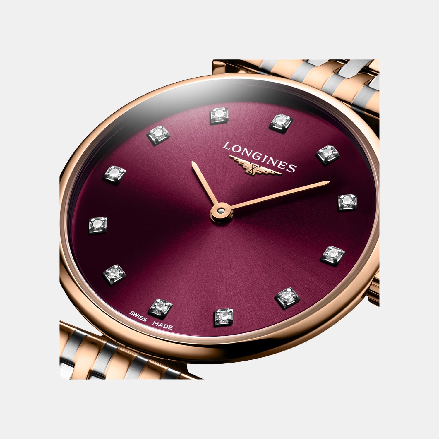 La Grande Classique De Women Quartz Red Dial Analog Stainless Steel Watch L45121687