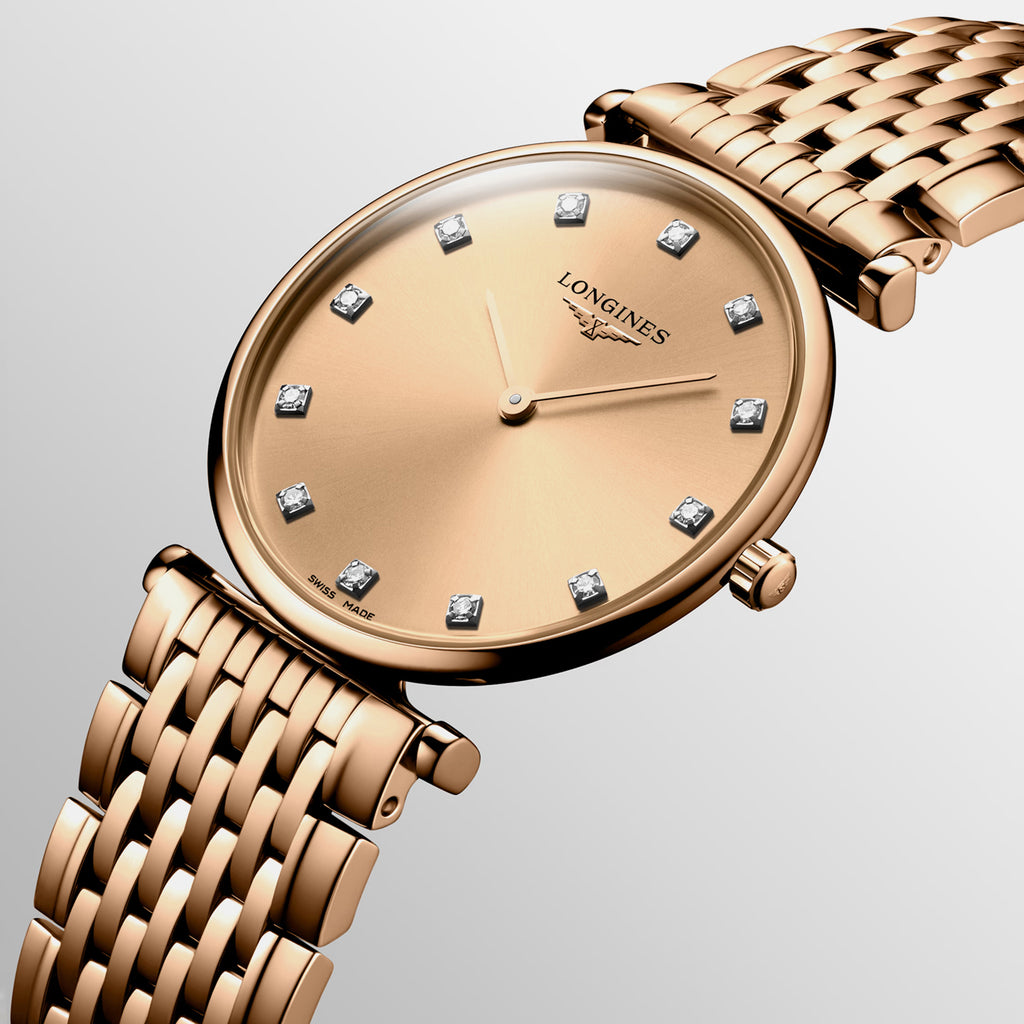 La Grande Classique De Women Quartz Gold Dial Analog Stainless Steel Watch L45121908