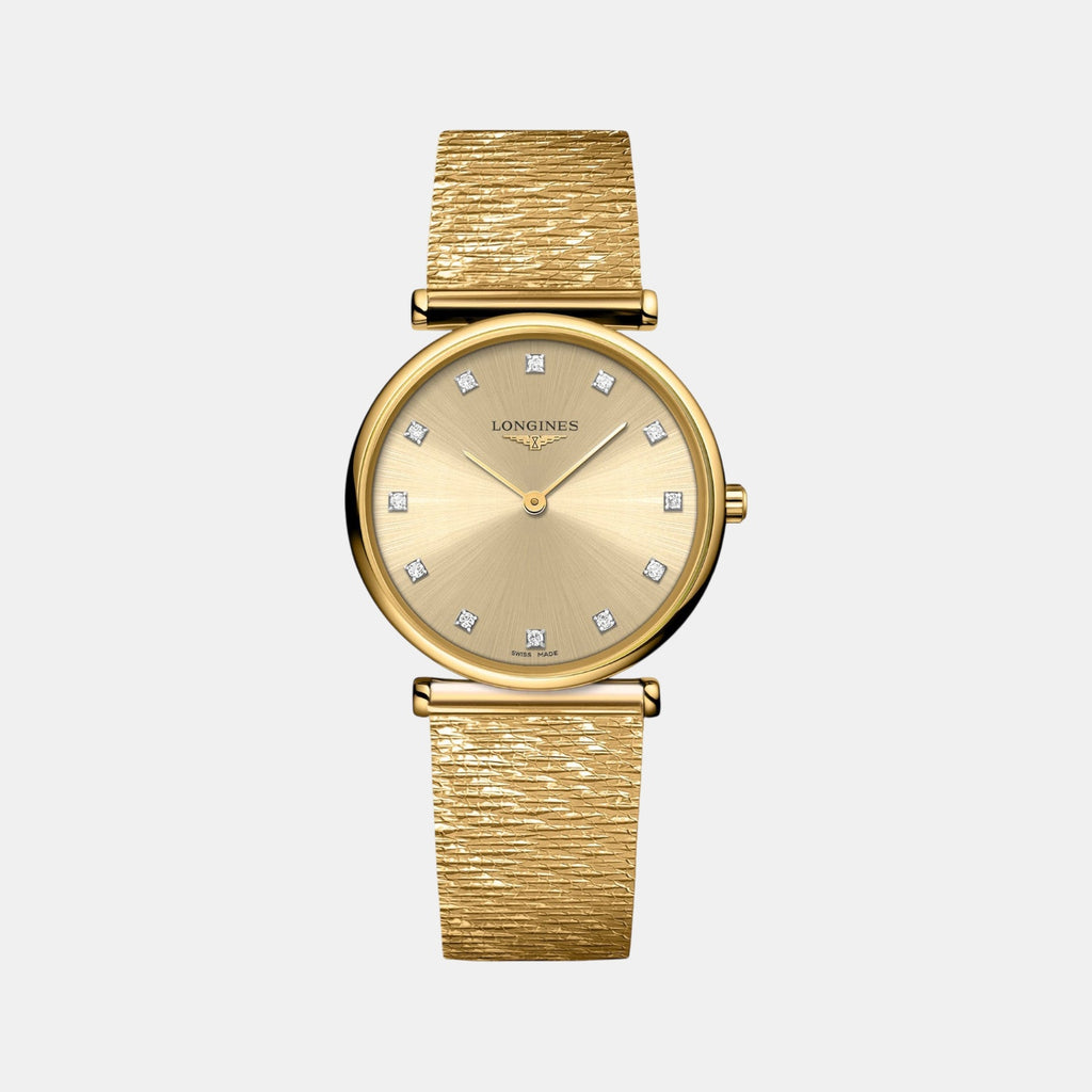 Women Quartz Gold Dial Analog Stainless Steel Watch L45122338