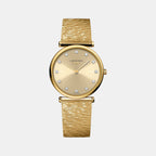 Women Quartz Gold Dial Analog Stainless Steel Watch L45122338