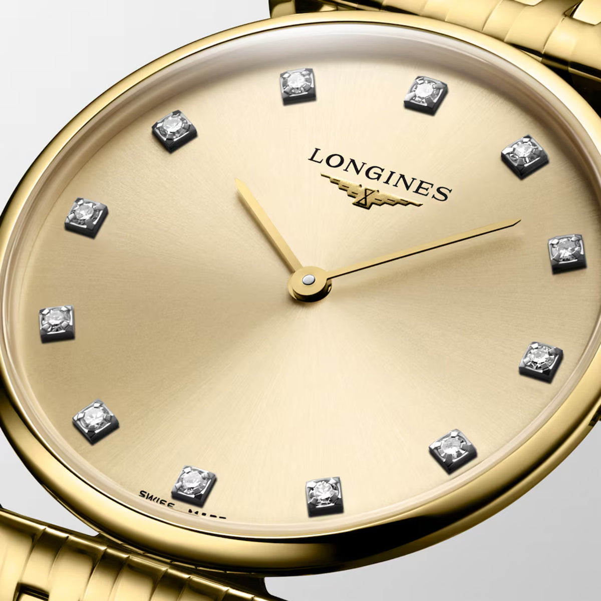La Grande Classique De Women Quartz Gold Dial Analog Stainless Steel Watch L45122378