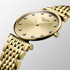 La Grande Classique De Women Quartz Gold Dial Analog Stainless Steel Watch L45122378