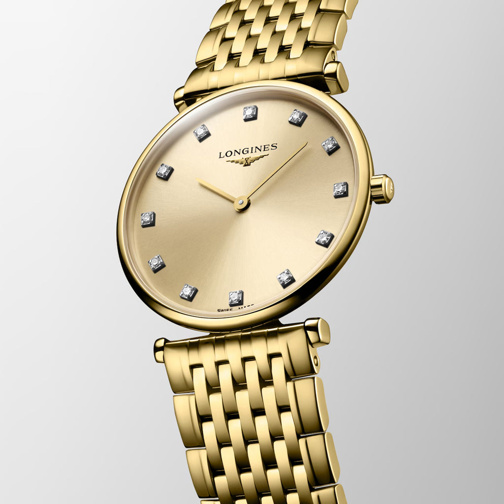 La Grande Classique De Women Quartz Gold Dial Analog Stainless Steel Watch L45122378