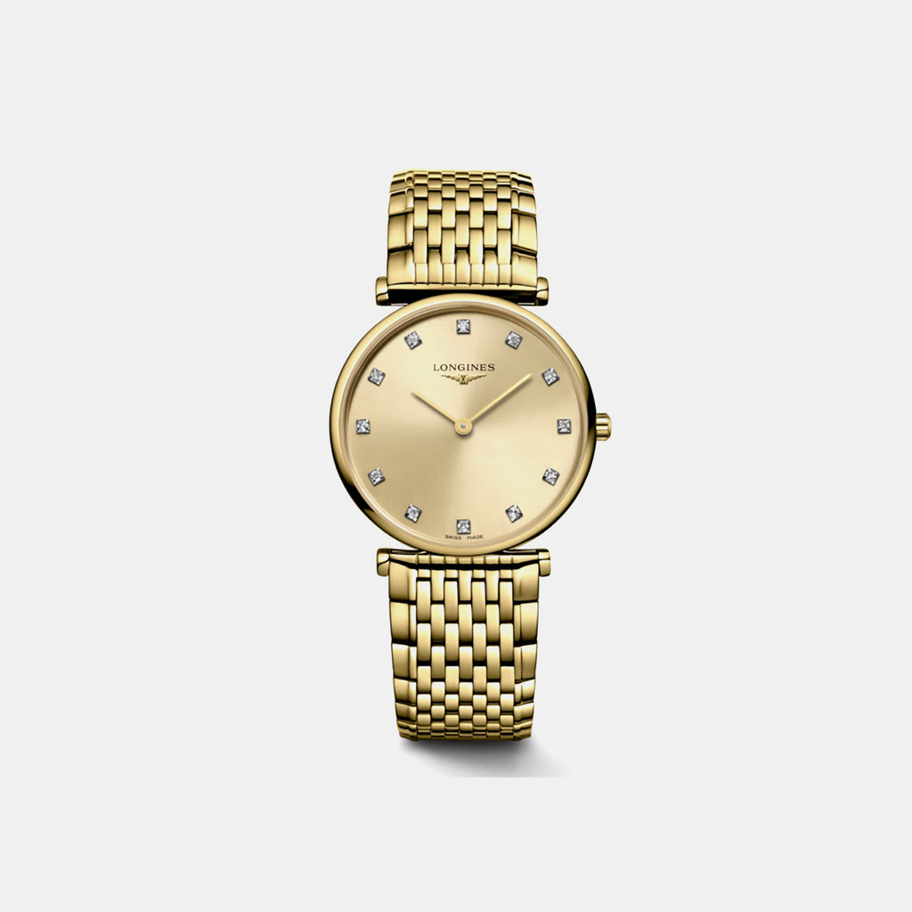 La Grande Classique De Women Quartz Gold Dial Analog Stainless Steel Watch L45122378