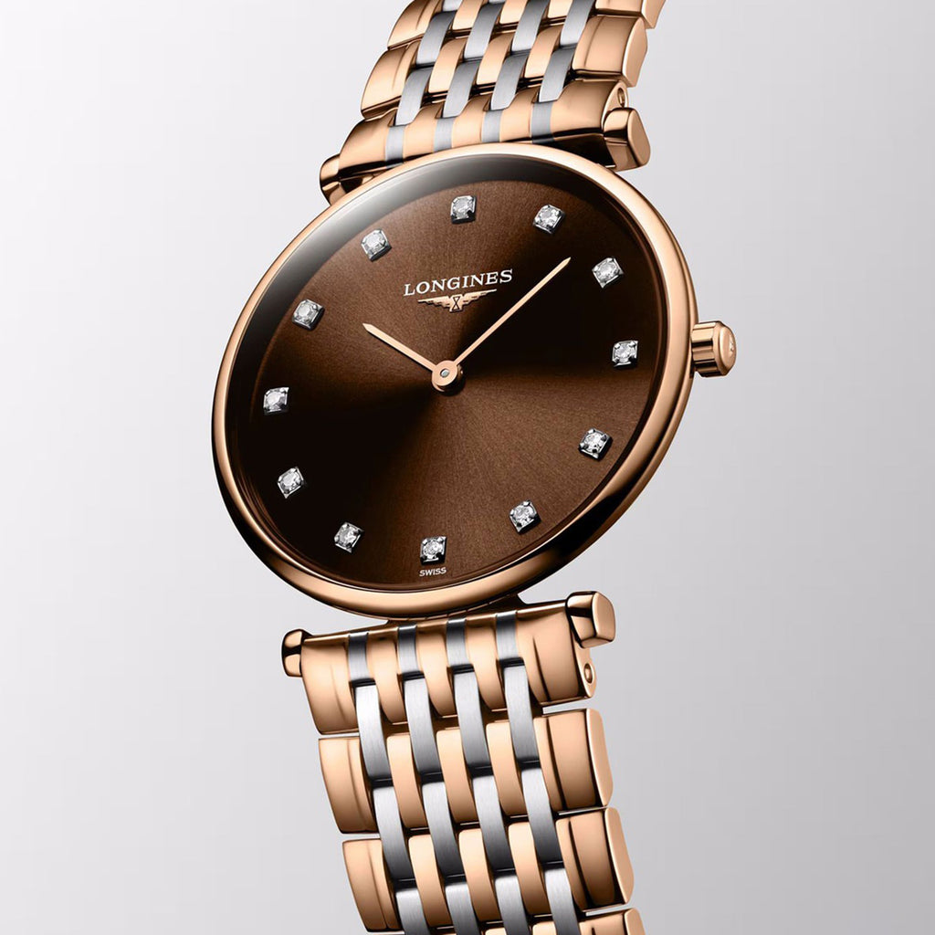Women Quartz Brown Dial Analog Stainless Steel Watch L47661677