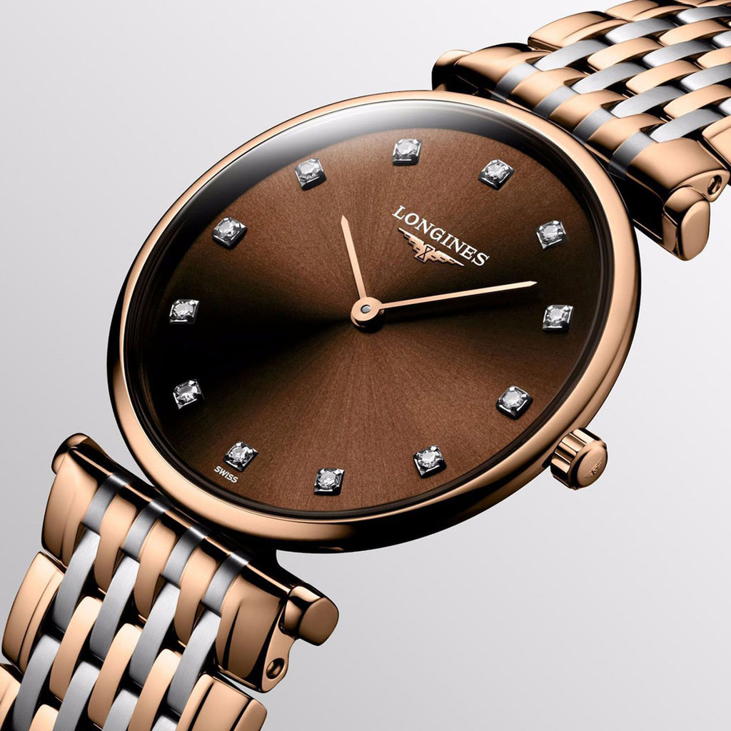 Women Quartz Brown Dial Analog Stainless Steel Watch L47661677