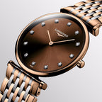 Women Quartz Brown Dial Analog Stainless Steel Watch L47661677