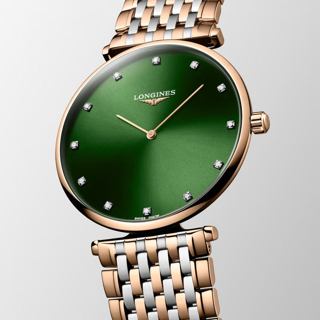 La Grande Classique De Women Quartz Green Dial Analog Stainless Steel Watch L48661087