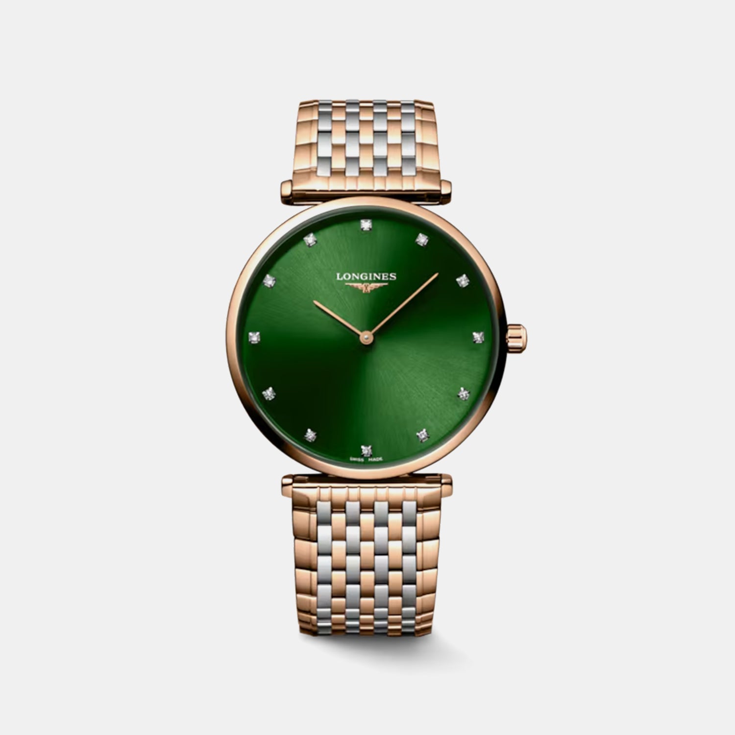 La Grande Classique De Women Quartz Sunray Green Dial Analog Stainless Steel Watch L48661087